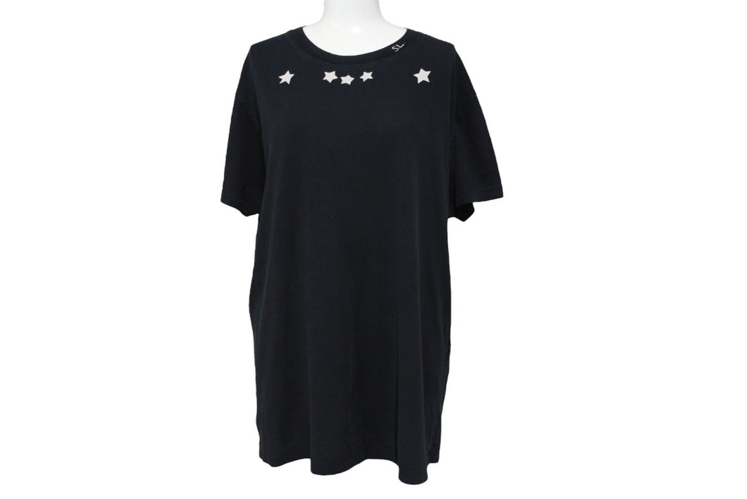 YVES SAINT LAURENT イヴ サンローラン 半袖Ｔシャツ スタープリント Y2SC1 9787 トップス サイズL ブラック 美品 中古 64661