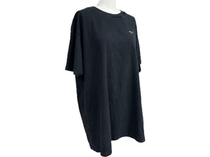 OFFWHITE オフホワイト 半袖Ｔシャツ ロゴ バックグラフィティアロー OMAA027F19185010 ブラック イエロー サイズL 美品 中古 64669