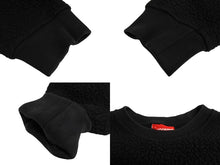 画像をギャラリービューアに読み込む, Supreme シュプリーム 17AW POLARTEC Deep Pile Crewneck スウェット トレーナー サイズL ブラック ポリエステル ボア 良品 中古 64670