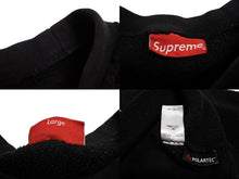 Load image into Gallery viewer, Supreme シュプリーム 17AW POLARTEC Deep Pile Crewneck スウェット トレーナー サイズL ブラック ポリエステル ボア 良品 中古 64670