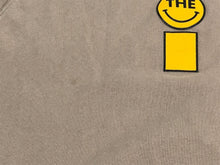 画像をギャラリービューアに読み込む, THEi ジアイ スマイリー ルーズフィット スウェット Tシャツ サイズXL ベージュ コットン ラグラン プリント 美品 中古 64704