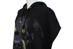 極美品 Givenchy ジバンシー ロットワイラー ノースリーブ パーカー ブラック ドッグ 犬 アーカイブ コットン リカルドティッシ サイズXS 中古 64707