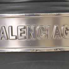 Load image into Gallery viewer, BALENCIAGA バレンシアガ HARDCROCS ハードクロックス ロゴサンダル ブラック シルバー金具 サイズ36 美品 中古 4c064091