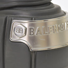 Load image into Gallery viewer, BALENCIAGA バレンシアガ HARDCROCS ハードクロックス ロゴサンダル ブラック シルバー金具 サイズ36 美品 中古 4c064091
