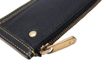 Load image into Gallery viewer, LOUIS VUITTON ルイヴィトン コインケース 小銭入れ キーリング付き スハリ ポシェットクレ M91824 ブラック ゴールド金具 中古 64716