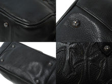 画像をギャラリービューアに読み込む, ChromeHearts クロムハーツ スモール ジムバッグ セメタリークロスパッチ ボストンバッグ CHチャーム ブラック 良品 中古 64717