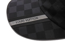 画像をギャラリービューアに読み込む, LOUIS VUITTON ルイヴィトン ダミエ ナイロン キャップ M72509 ブラック 黒 ロゴ 帽子 小物 フリーサイズ 中古 64720
