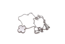 画像をギャラリービューアに読み込む, 極美品 Van Cleef &amp; Arpels ヴァンクリーフ＆アーペル ヴィンテージアルハンブラ シェル ネックレス シルバー 750ホワイトゴールド VCARF48700 中古 64724