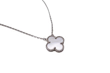 画像をギャラリービューアに読み込む, 極美品 Van Cleef &amp; Arpels ヴァンクリーフ＆アーペル ヴィンテージアルハンブラ シェル ネックレス シルバー 750ホワイトゴールド VCARF48700 中古 64724