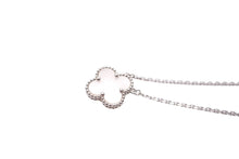 画像をギャラリービューアに読み込む, 極美品 Van Cleef &amp; Arpels ヴァンクリーフ＆アーペル ヴィンテージアルハンブラ シェル ネックレス シルバー 750ホワイトゴールド VCARF48700 中古 64724