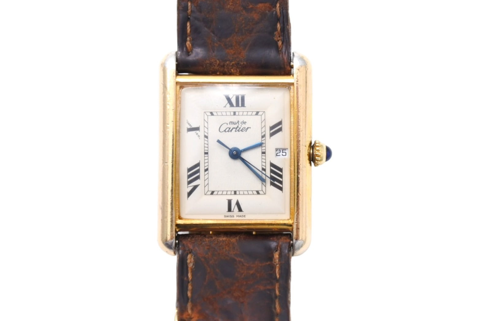 CARTIER カルティエ 時計 マストタンクLM W1013754 ヴェルメイユ レザーベルト QZ 白文字盤 中古 64727 –  Casanova Vintage