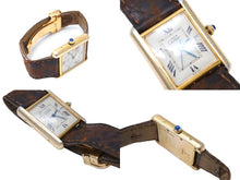画像をギャラリービューアに読み込む, CARTIER カルティエ 時計 マストタンクLM W1013754 ヴェルメイユ レザーベルト QZ 白文字盤 中古 4b007870