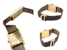 画像をギャラリービューアに読み込む, CARTIER カルティエ 時計 マストタンクLM W1013754 ヴェルメイユ レザーベルト QZ 白文字盤 中古 4b007870