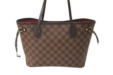 画像をギャラリービューアに読み込む, 極美品 LOUIS VUITTON ルイヴィトン ネヴァーフルPM トートバッグ N51109 ブラウン ゴールド金具 中古 64728