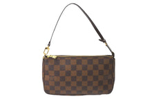 Load image into Gallery viewer, 極美品 LOUIS VUITTON ルイヴィトン ダミエ ポシェットアクセソワール アクセサリーポーチ ブラウン ロゴ N51985 中古 64732