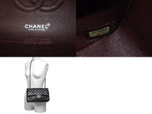 画像をギャラリービューアに読み込む, 極美品 CHANEL マトラッセWフラップチェーンショルダー 6番台 25cm ショルダーバッグ ブラック シルバー金具 ラムスキン 中古 64741