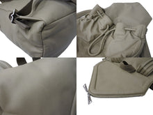 Load image into Gallery viewer, Bottega Veneta ボッテガヴェネタ バックパック リュック デイパック 665631 VA9VD レザー ベージュ シルバー金具 美品 中古 64744