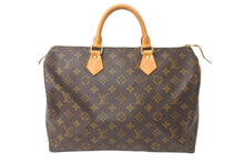 Load image into Gallery viewer, LOUIS VUITTON ルイヴィトン モノグラム スピーディ35 ハンドバッグ M41524 ブラウン 旧型 ロゴ 手持ち 鞄 美品 中古 64749