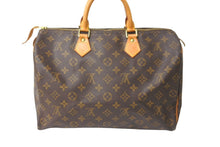 Load image into Gallery viewer, LOUIS VUITTON ルイヴィトン モノグラム スピーディ35 ハンドバッグ M41524 ブラウン 旧型 ロゴ 手持ち 鞄 美品 中古 64749