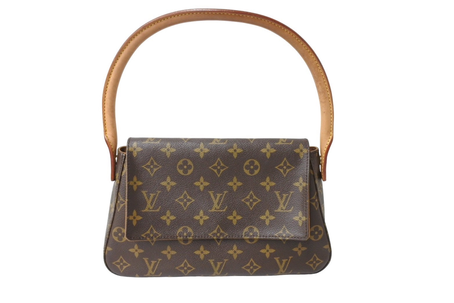 LOUIS VUITTON ルイヴィトン モノグラム ミニルーピング ワンショルダーバッグ ブラウン ロゴ 鞄 肩掛け M51147 美品 中古  64754 – Casanova Vintage