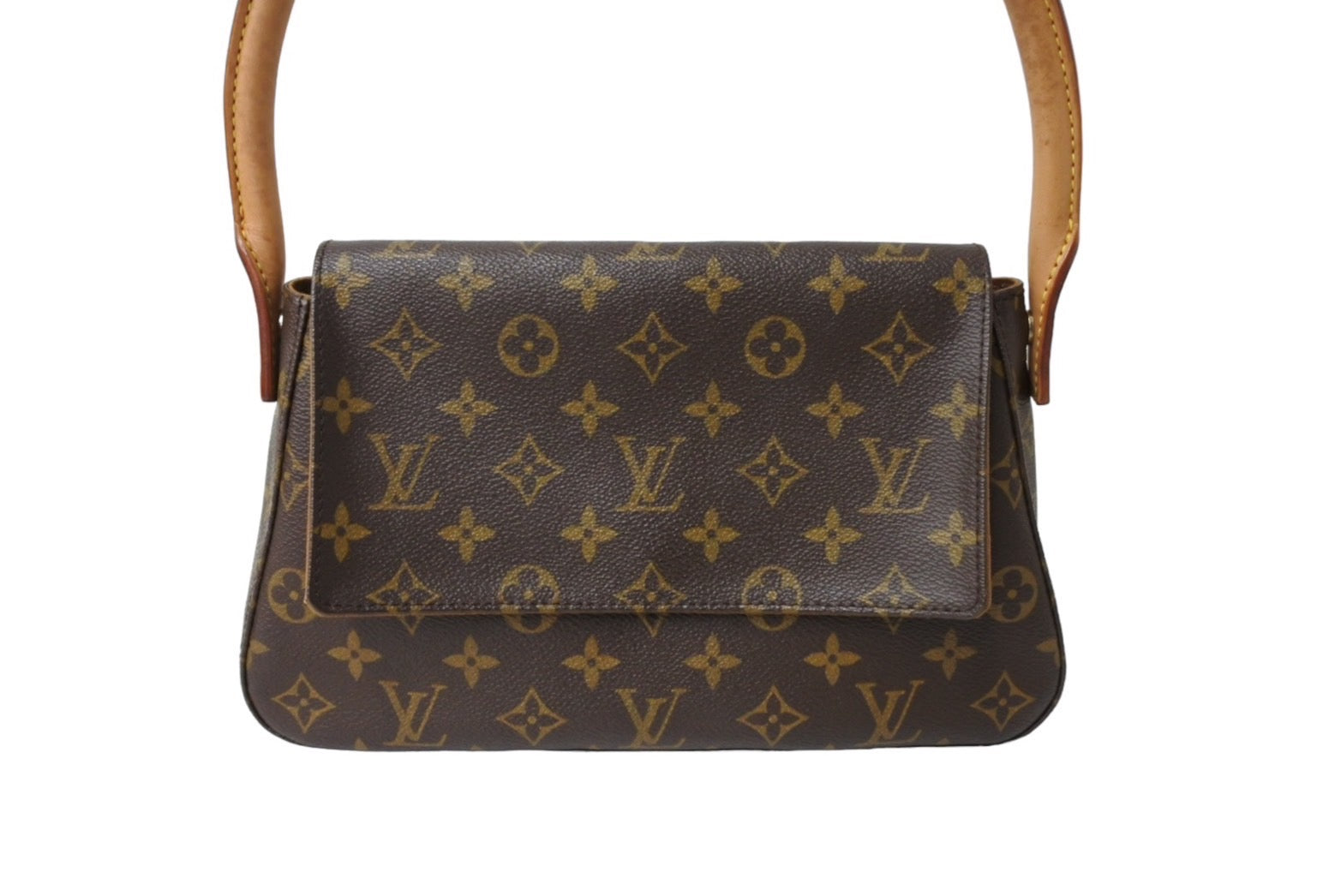 LOUIS VUITTON ルイヴィトン モノグラム ミニルーピング ワンショルダーバッグ ブラウン ロゴ 鞄 肩掛け M51147 美品 中古  64754 – Casanova Vintage