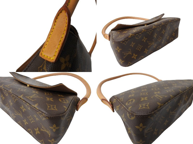 LOUIS VUITTON ルイヴィトン モノグラム ミニルーピング ワンショルダーバッグ ブラウン ロゴ 鞄 肩掛け M51147 美品 中古  64754 – Casanova Vintage