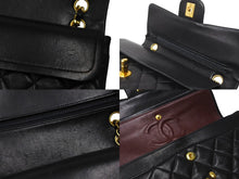 Load image into Gallery viewer, CHANEL シャネル チェーンショルダーバッグ Wフラップ マトラッセ23 ココマーク ラムスキン 1番台 ブラック ゴールド金具 美品 中古 64757