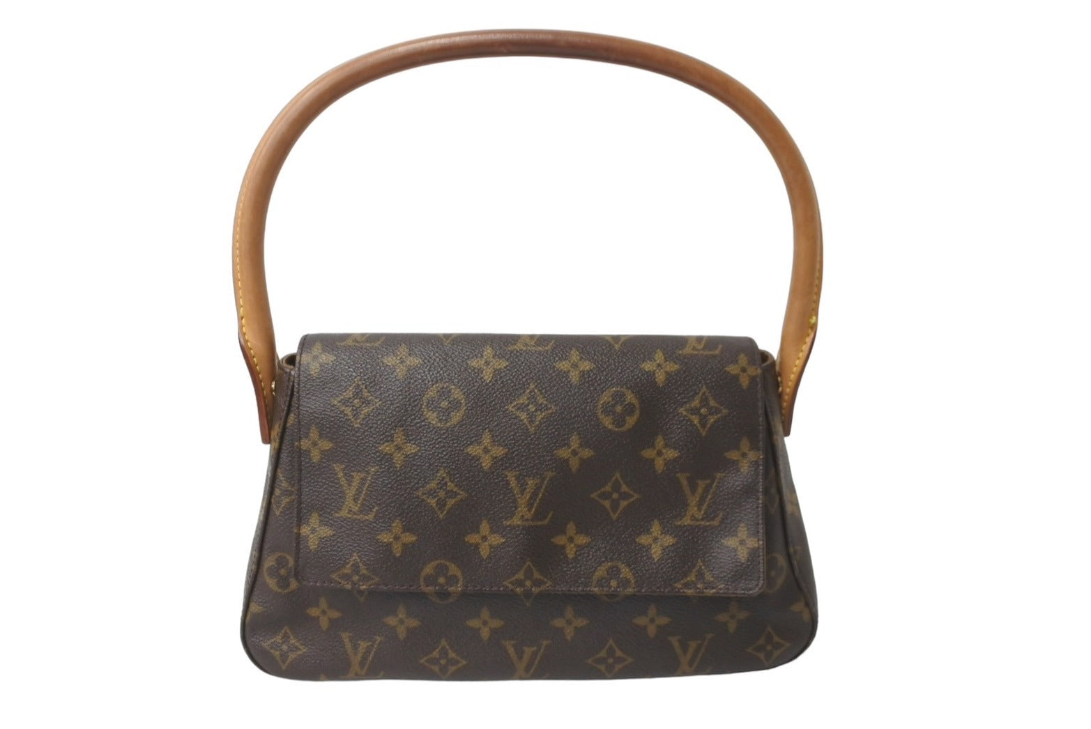 LOUIS VUITTON ルイヴィトン モノグラム ミニルーピング ワンショルダーバッグ ブラウン ロゴ 鞄 肩掛け M51147 美品 中古  64764 – Casanova Vintage