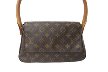 Load image into Gallery viewer, LOUIS VUITTON ルイヴィトン モノグラム ミニルーピング ワンショルダーバッグ ブラウン ロゴ 鞄 肩掛け M51147 美品 中古 64764