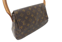 Load image into Gallery viewer, LOUIS VUITTON ルイヴィトン モノグラム ミニルーピング ワンショルダーバッグ ブラウン ロゴ 鞄 肩掛け M51147 美品 中古 64764