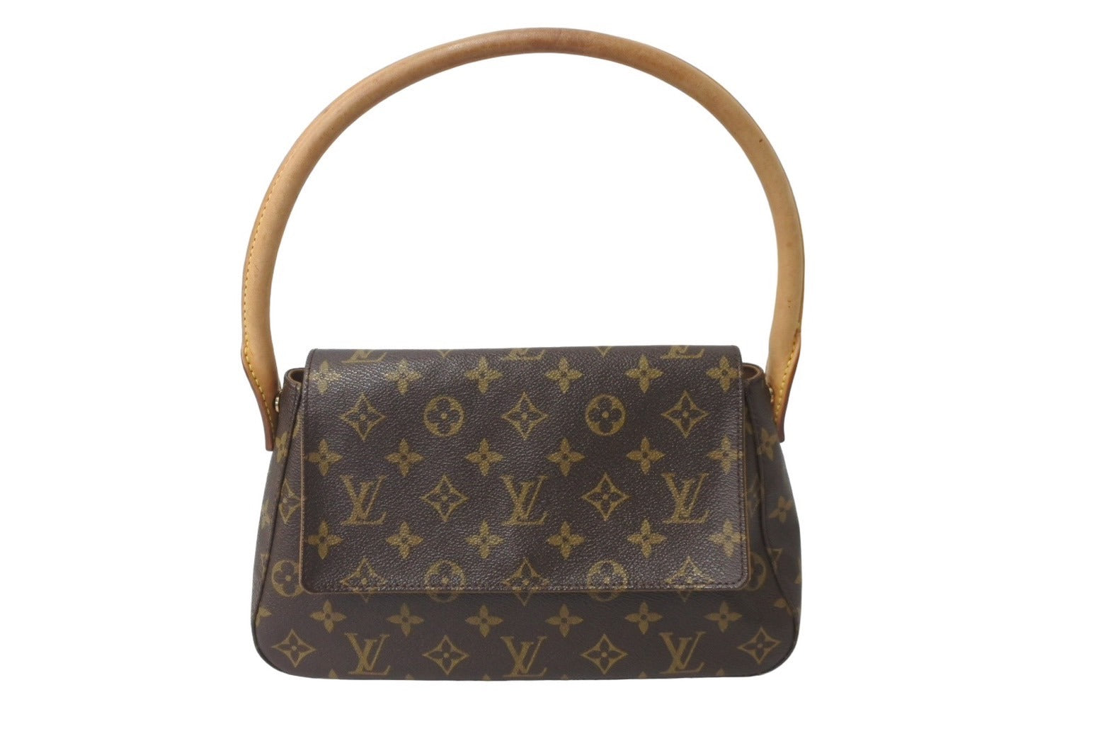 LOUIS VUITTON ルイヴィトン モノグラム ミニルーピング ワンショルダーバッグ ブラウン ロゴ 鞄 肩掛け M51147 美品 中古  64765 – Casanova Vintage