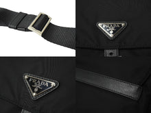 Load image into Gallery viewer, 極美品 PRADA プラダ クロスショルダーバッグ BT8994 三角ロゴプレート ナイロン ブラック シルバー金具 中古 64770
