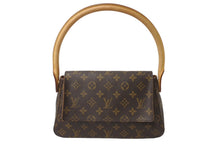 画像をギャラリービューアに読み込む, LOUIS VUITTON ルイヴィトン モノグラム ミニルーピング ワンショルダーバッグ ブラウン ロゴ 鞄 肩掛け M51147 美品 中古 64775