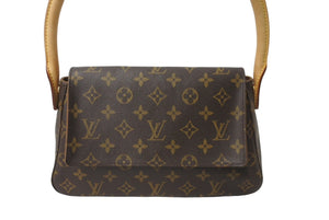 LOUIS VUITTON ルイヴィトン モノグラム ミニルーピング ワンショルダーバッグ ブラウン ロゴ 鞄 肩掛け M51147 美品 中古  64775 – Casanova Vintage