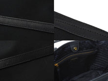 Load image into Gallery viewer, PRADA プラダ トートバッグ ロゴ ジャガード 1BG158 UCWF0002 00 キャンバス レザー ブラック 美品 中古 64783