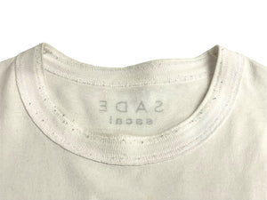 SACAI サカイ SADE シャーデプリント 半袖Ｔシャツ トップス 21-0227S ホワイト コットン サイズ4 良品 中古 64815