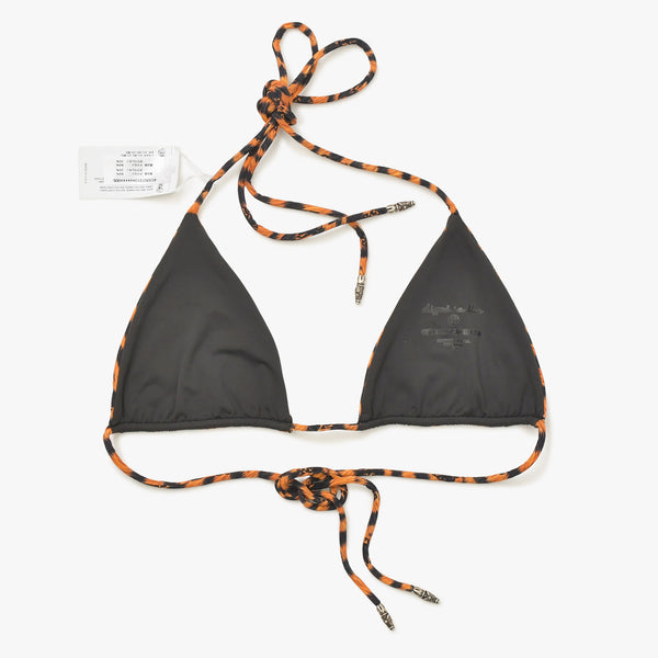新品同様 CHROME HEARTS クロムハーツ Dipped in Blue ディップドインブルー ビキニ 上 オレンジタイガー シルバー金具 サイズS 中古 4a006483
