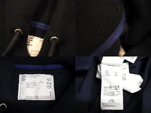 Load image into Gallery viewer, sacai サカイ パーカー 20SS サイズ3 ドッキング シャツ ブラック ネイビー コットン SCM-026 美品 中古 64839