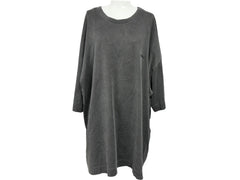 JUUN J Tops Short Sleeve T-shirt Cool Neck Round Neck Colorful Back Print Gray Black JC3442P823 M Used 64842