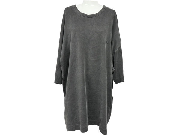 JUUN J Tops Short Sleeve T-shirt Cool Neck Round Neck Colorful Back Print Gray Black JC3442P823 M Used 64842