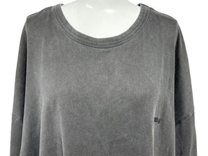 JUUN J Tops Short Sleeve T-shirt Cool Neck Round Neck Colorful Back Print Gray Black JC3442P823 M Used 64842