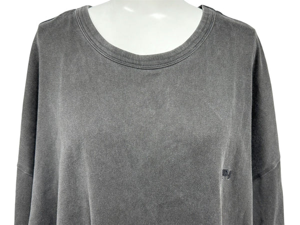 JUUN J Tops Short Sleeve T-shirt Cool Neck Round Neck Colorful Back Print Gray Black JC3442P823 M Used 64842
