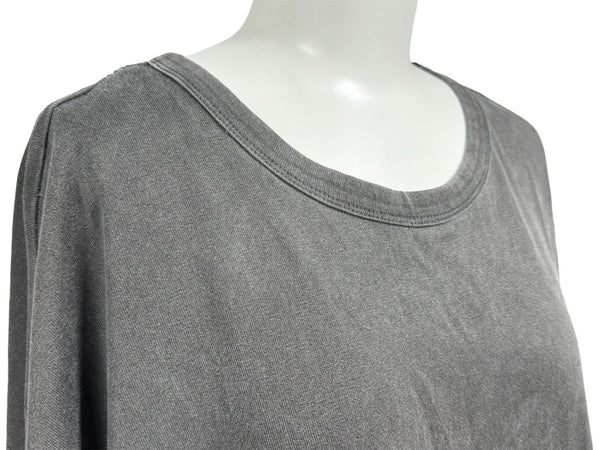 JUUN J Tops Short Sleeve T-shirt Cool Neck Round Neck Colorful Back Print Gray Black JC3442P823 M Used 64842