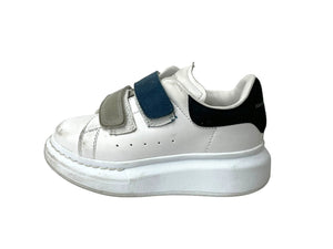 Alexander McQueen Alexander McQueen Sneakers Velcro Kids Sneakers Size L White Black Good Used 64847
