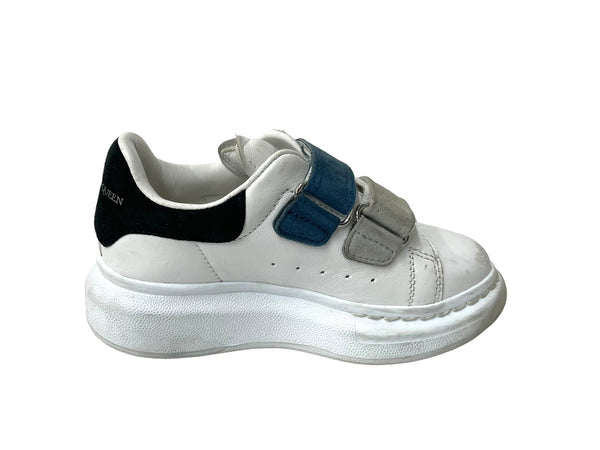 Alexander McQueen Alexander McQueen Sneakers Velcro Kids Sneakers Size L White Black Good Used 64847