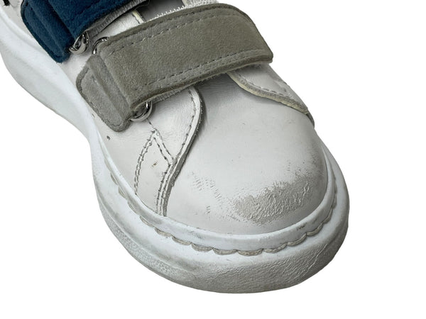 Alexander McQueen Alexander McQueen Sneakers Velcro Kids Sneakers Size L White Black Good Used 64847