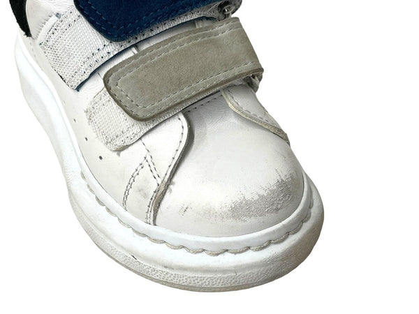 Alexander McQueen Alexander McQueen Sneakers Velcro Kids Sneakers Size L White Black Good Used 64847