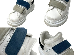 Alexander McQueen Alexander McQueen Sneakers Velcro Kids Sneakers Size L White Black Good Used 64847