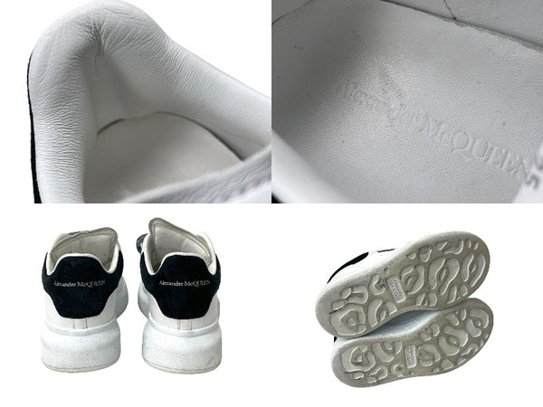 Alexander McQueen Alexander McQueen Sneakers Velcro Kids Sneakers Size L White Black Good Used 64847