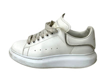 画像をギャラリービューアに読み込む, Alexander McQueen アレキサンダーマックイーン オーバーサイズドスニーカー 紐靴 ホワイト シルバー サイズ37 良品 中古 64858